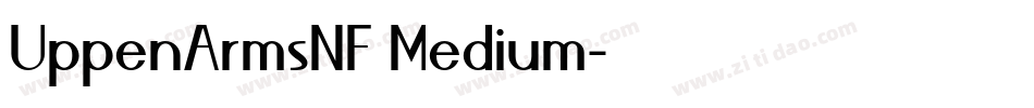 UppenArmsNF Medium字体转换